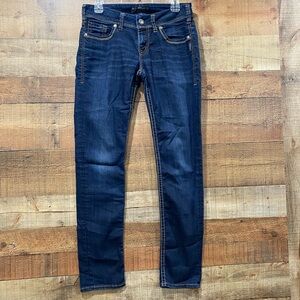 Silver Suki Skinny Jeans Size 28